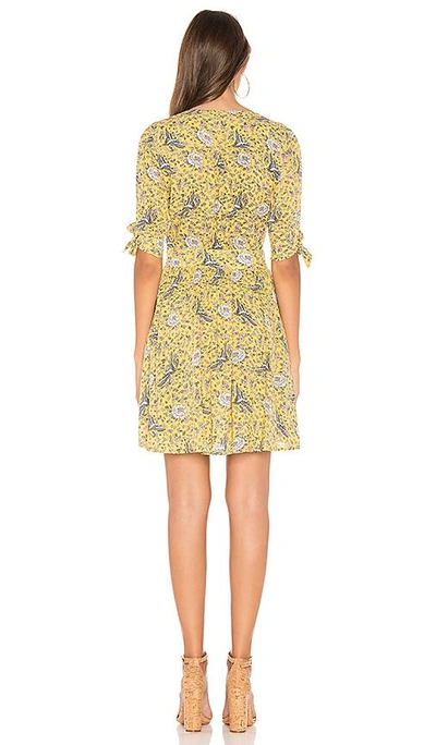 Shop Auguste X Revolve Valentina Crop Sleeve Mini Dress In Yellow