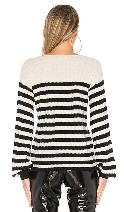 Shop Pam & Gela Destroyed Sweater In Black & White