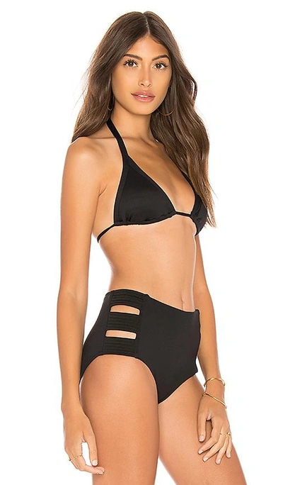Shop Seafolly Slide Bikini Top In Black