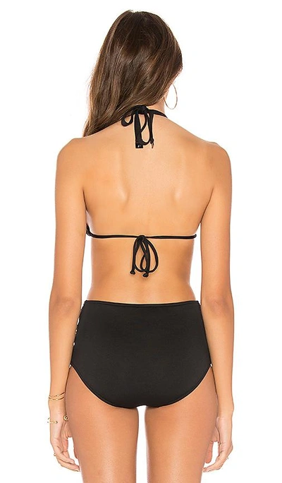 Shop Seafolly Slide Bikini Top In Black