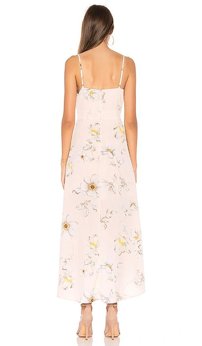 Shop Joa Sleeveless Woven Dress In Blush Floral