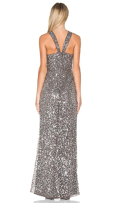Shop X By Nbd Genevieve Gown In Silver Sequin