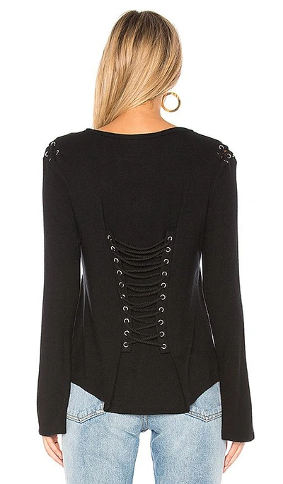 Shop Generation Love Casey Lace Up Top In Black