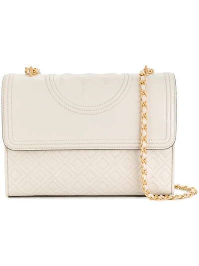 Shop Tory Burch Quilted Shoulder Bag - White