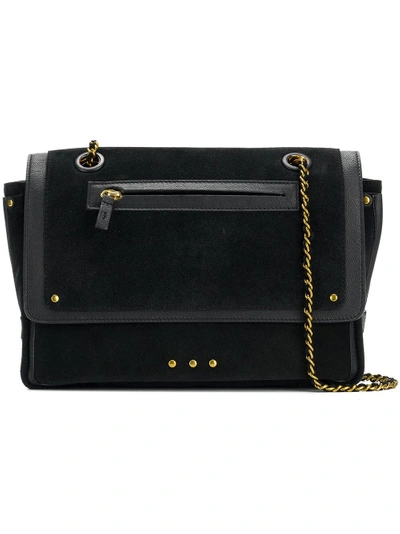 Shop Jérôme Dreyfuss Benjamin Shoulder Bag In Black