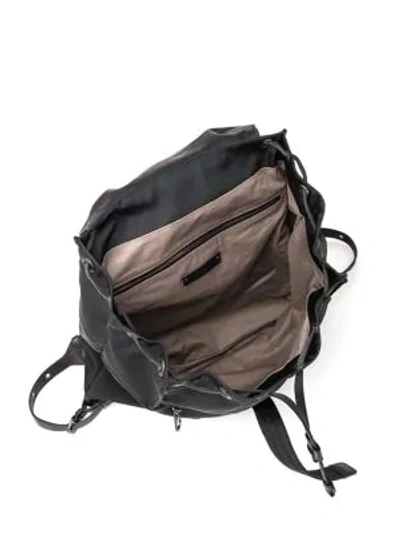 Shop Bottega Veneta Woven Flap Backpack In Black