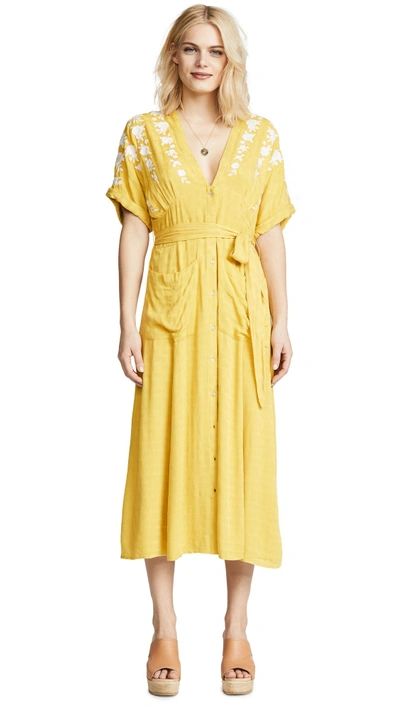 Shop Free People Love To Love You Dress In Yellow