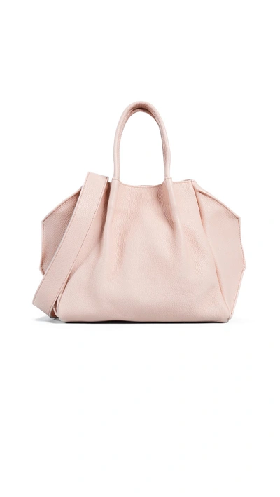 Shop Oliveve Zoe Lined Tote Bag In Cameo