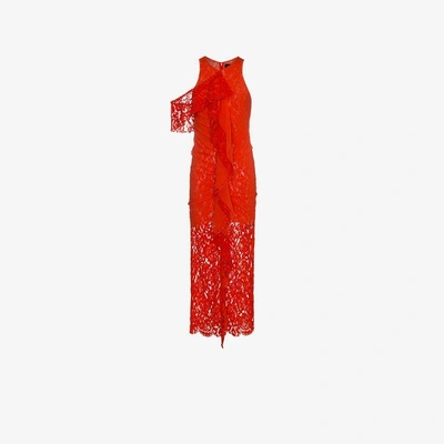 Shop Proenza Schouler Corded Lace Dress In Red