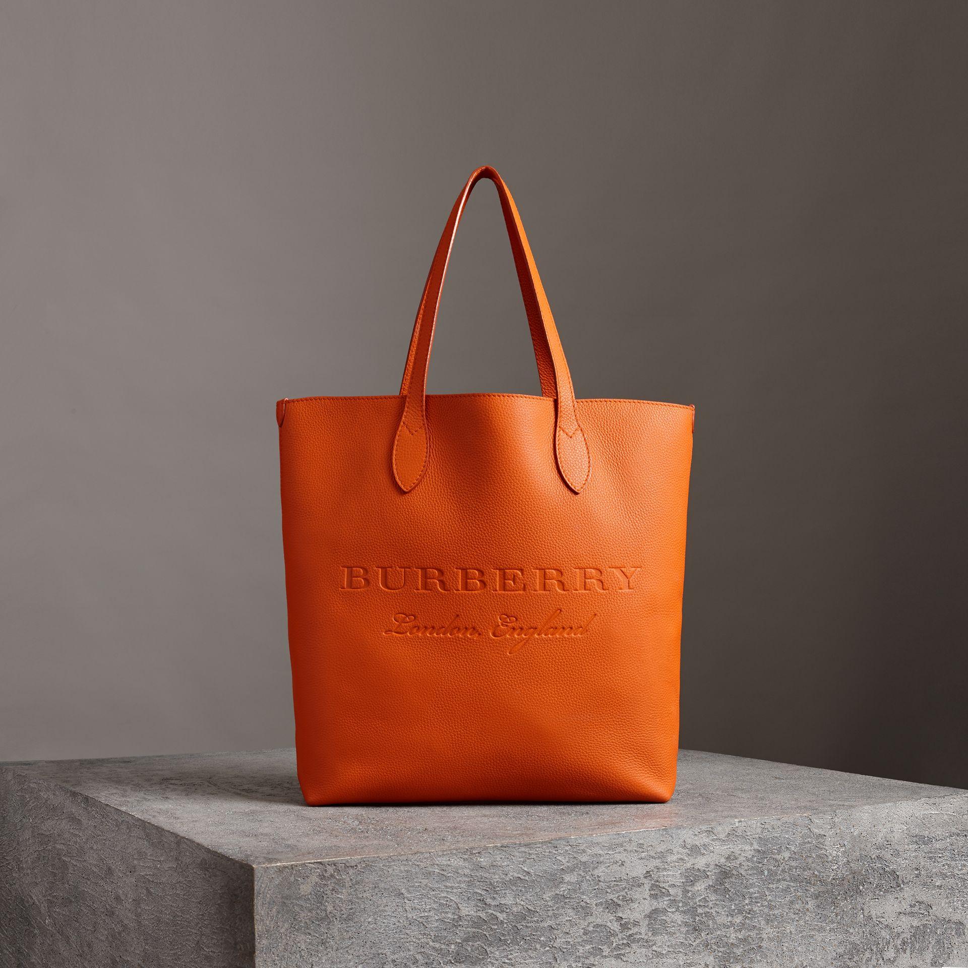 burberry embossed leather tote