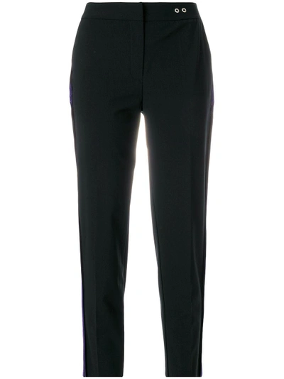 Shop Act N°1 Side Stripes Cropped Trousers - Black