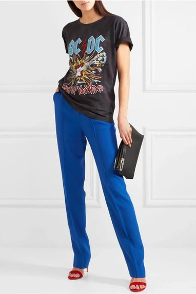 Shop Gucci Crepe Straight-leg Pants