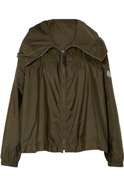 Shop Moncler Lune Shell Jacket In Green