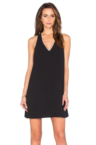 Shop Alice And Olivia Halle Dress In Black & White