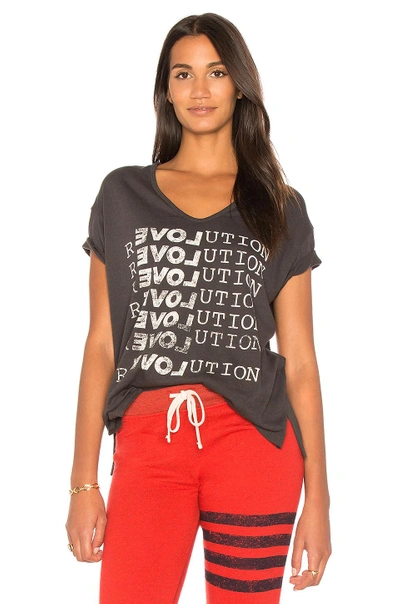 Shop Sundry Revolution Boxy Tee In Charcoal