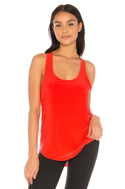 Shop Onzie Glossy Flow Tank In Red