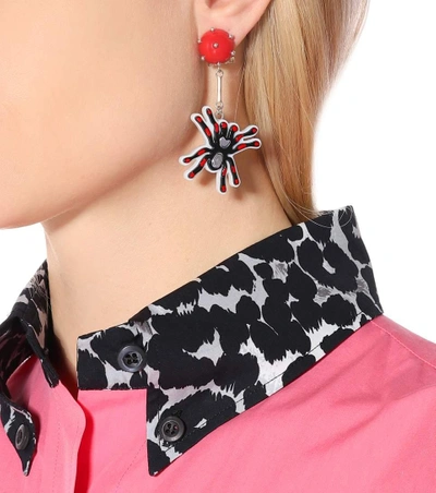 Shop Prada Pop Clip-on Earrings In Multicoloured