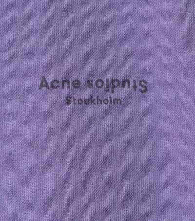 Shop Acne Studios Odice Cotton Jersey Sweatshirt In Purple