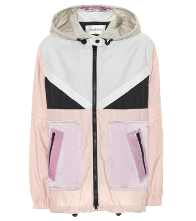 Shop Valentino Cotton-blend Jacket In Pink