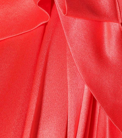 Shop Roksanda Emore Silk Satin Maxi Dress In Red