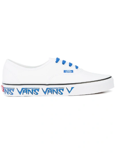 Vans Ua Authentic Sketch Sidewall Low Trainers In White | ModeSens