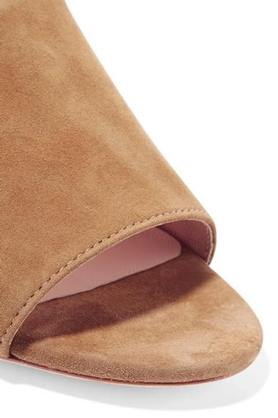 Shop Loeffler Randall Tilly Suede Wedge Sandals In Light Brown