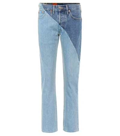 Shop Vetements X Levi's® Reworked High-waisted Jeans In Blue