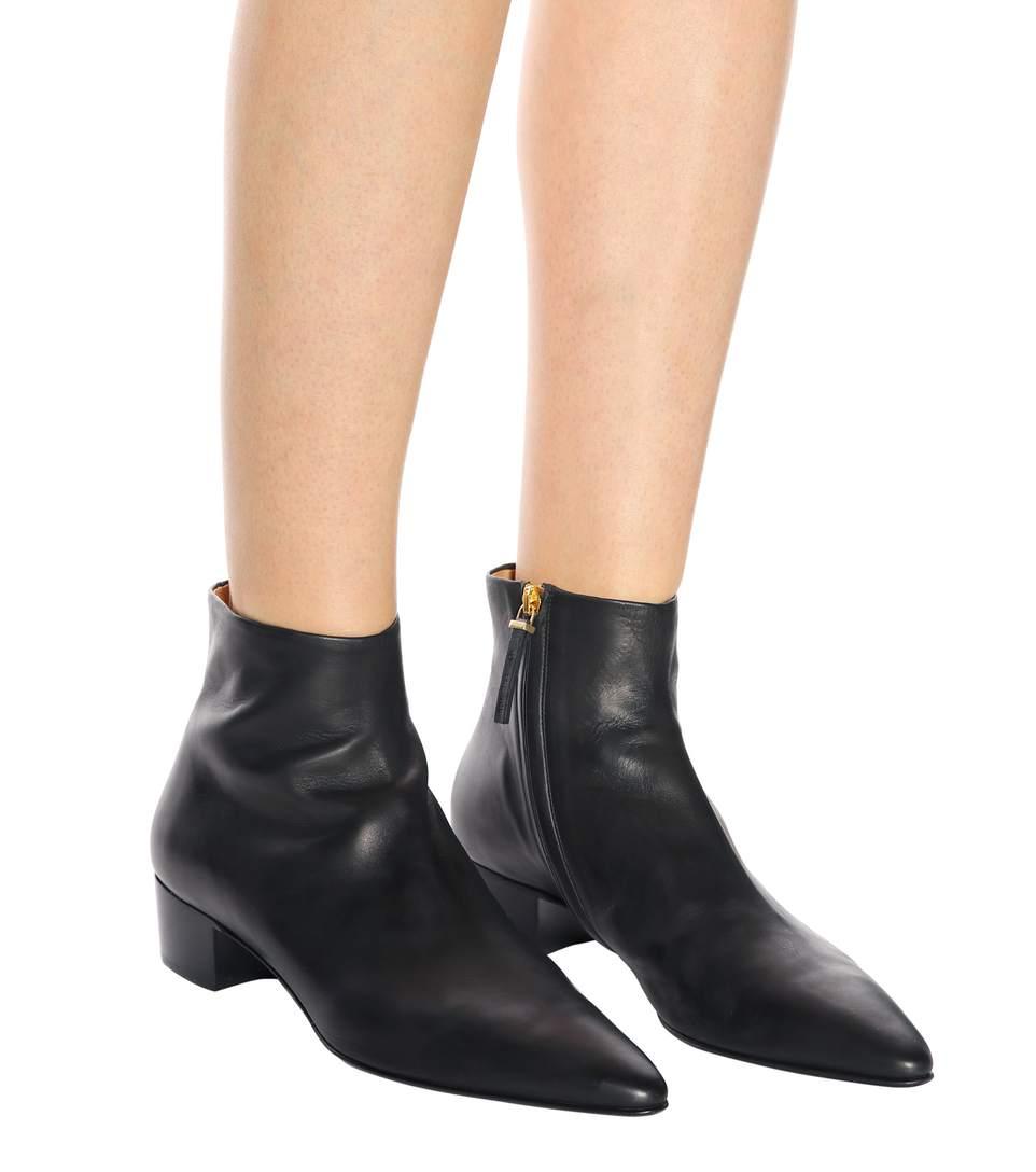 the row zip front boots dupe