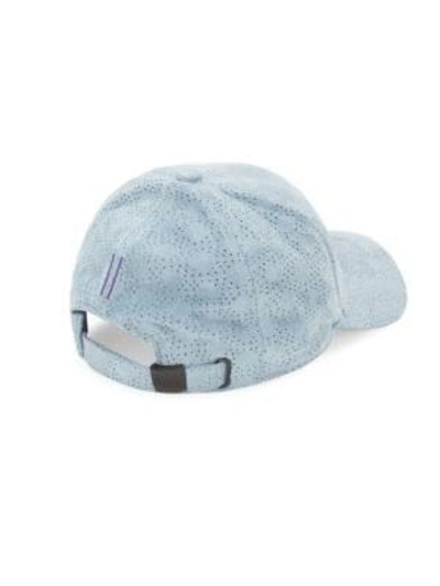 Shop Gents Executive Suede Baseball Cap In Baby Blue