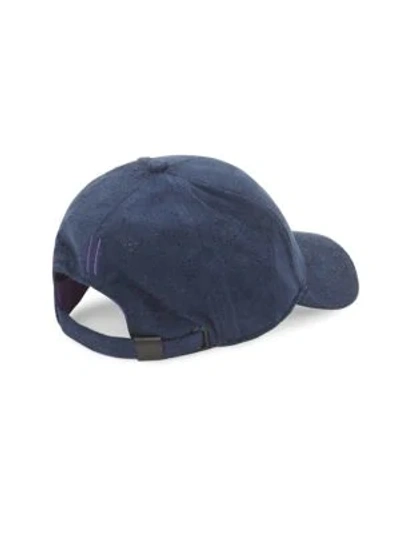 Shop Gents Executive Suede Baseball Cap In Navy