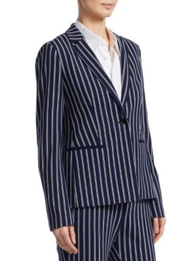 Shop Hugo Boss Jebella Suit Jacket In Nautic Blue Fantasy