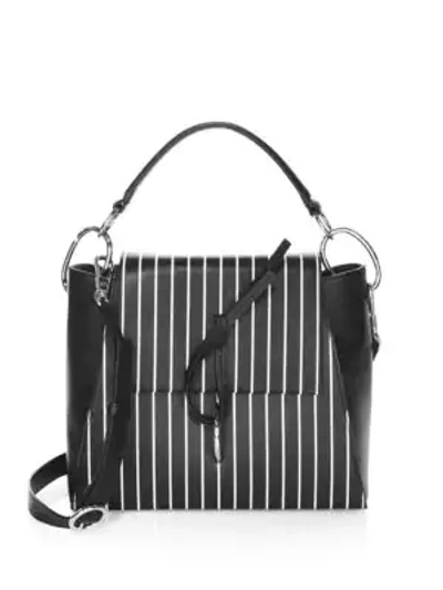 Shop 3.1 Phillip Lim / フィリップ リム Leigh Leather Satchel In Black White