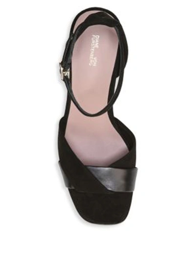 Shop Diane Von Furstenberg Fiona Dress Sandals In Black