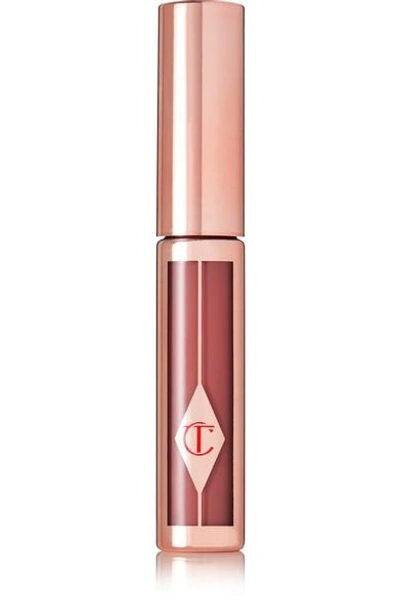 Shop Charlotte Tilbury Hollywood Lips Matte Contour Liquid Lipstick - Show Girl - Antique Rose In Pink