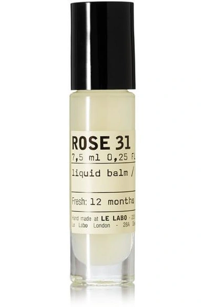 Shop Le Labo Rose 31 Liquid Balm, 7.5ml - Colorless