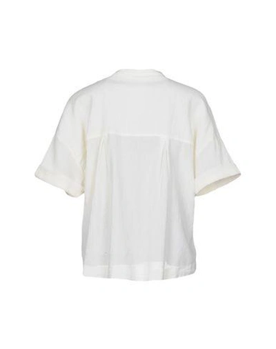 Shop American Vintage Solid Color Shirts & Blouses In Ivory