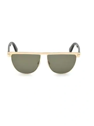 Shop Tom Ford 60mm Stephanie Shiny Gold Sunglasses