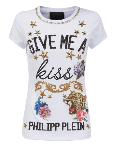 Shop Philipp Plein T-shirt Round Neck Ss "allabelle"