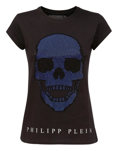 Shop Philipp Plein T-shirt Round Neck Ss "monsinior"