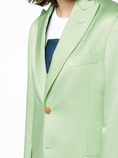Shop Acne Studios Jaria Suit Jacket In Green