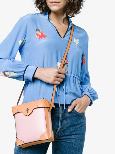 Shop Manu Atelier Pristine Mini Shoulder Bag In Yellow&orange