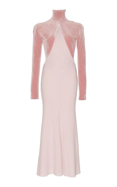 Shop Haider Ackermann Turtleneck Dress In Pink