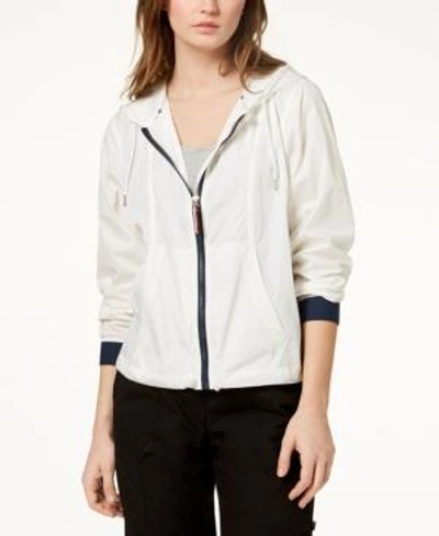 Shop Tommy Hilfiger Sport Hooded Jacket, Created For Macy's In White