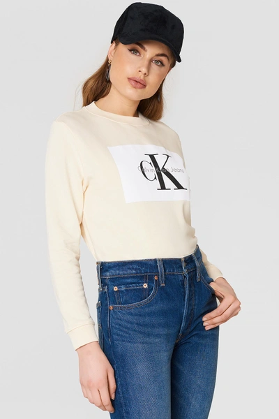 Shop Calvin Klein Hebe True Icon Sweater - White