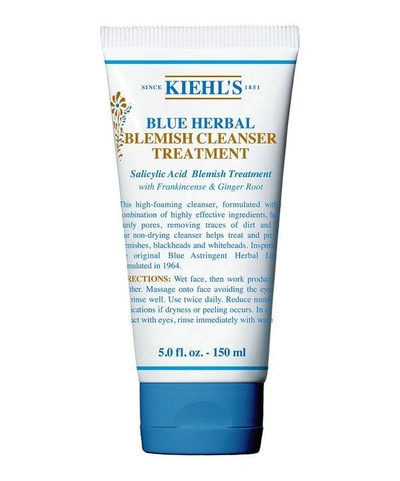 Shop Kiehl's Since 1851 Blue Herbal Acne Cleanser Treatment 150ml In White