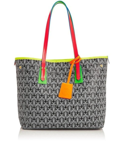Shop Liberty London Neon  Little Marlborough Tote In Iphis Canvas In White