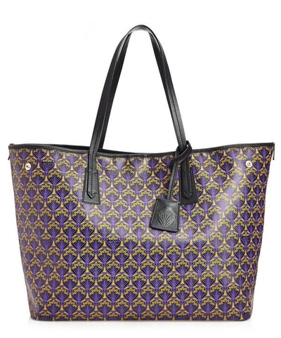 Shop Liberty London Marlborough Tote Bag In Iphis Canvas In Purple