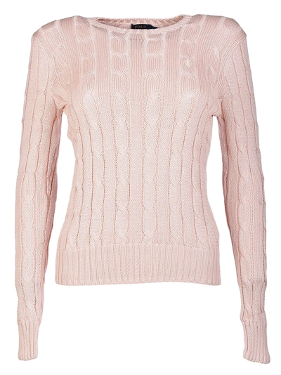 Shop Polo Ralph Lauren Ribbed Jumper In Pink