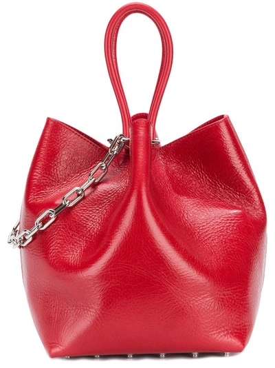 Shop Alexander Wang Roxy Bucket Tote Bag - Red