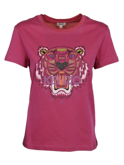 Shop Kenzo Tiger T-shirt In Fuchsia